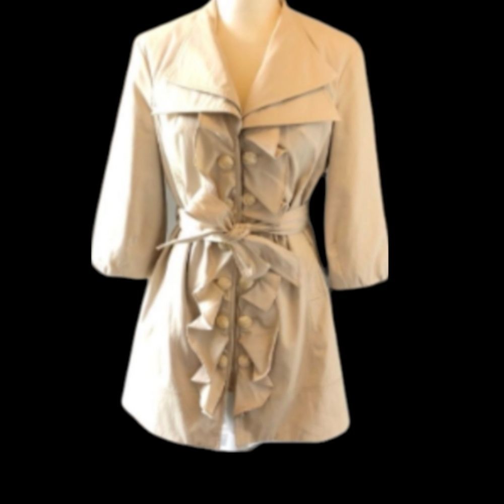 Venezia-Milano ruffled trench coat M